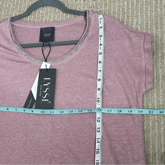 NWT Lysse Classic Scoop-Neck Linen Jersey Tee - Picture 13 of 14